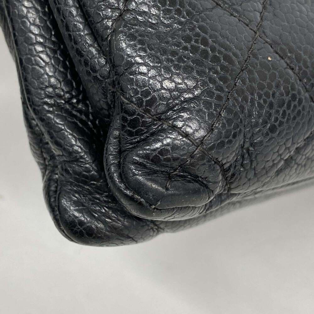 CHANEL Black Caviar Leather Clutch Bag - Picture 6 of 10